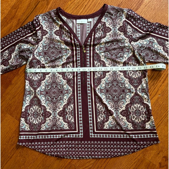 QVC- Belle by Kim Gravel, tunic top, size Lg. - Picture 14 of 16